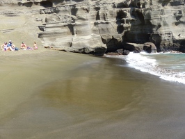 Green sand beach